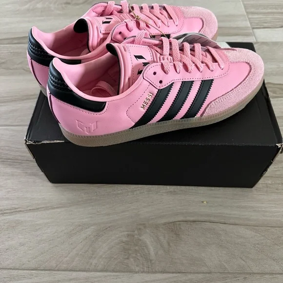 Adidas Samba Messi Soccer Sneakers; Pink; Size Men’s 8 and Women’s 9 1/2 - Picture 3 of 6